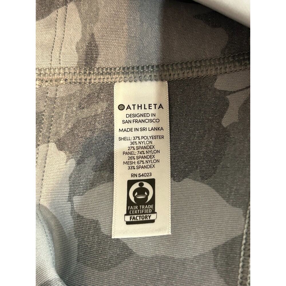 Athleta All In Camo 7/8 Tight Cobblestone Grey Heather Size Small #353822 $98 - Picture 3 of 9